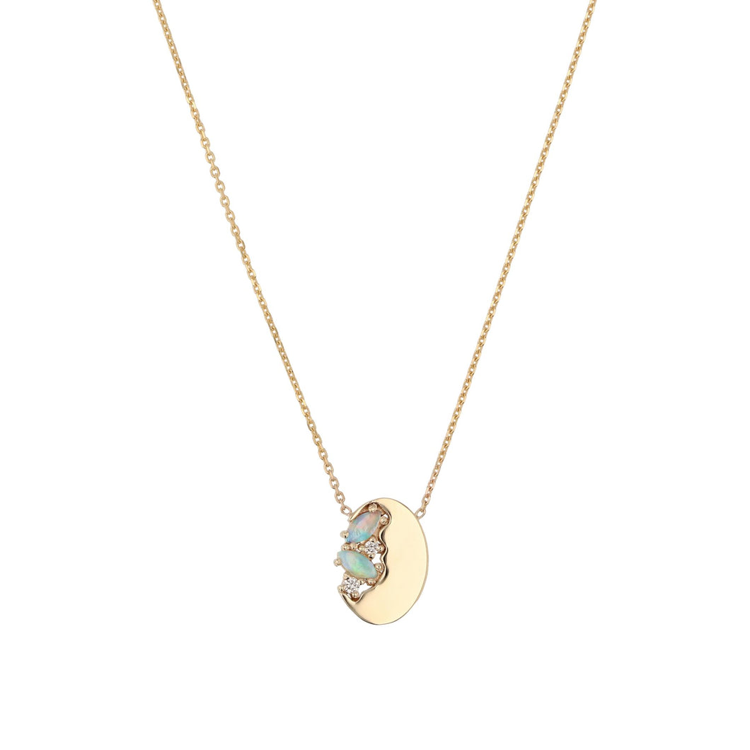 Zoe Opal Necklace Gold